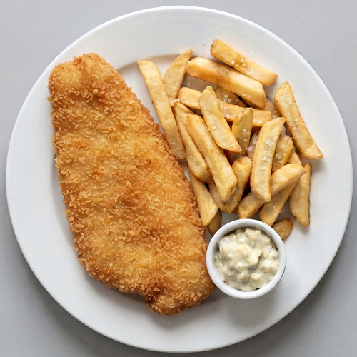 1 Piece Of Breaded Fish 